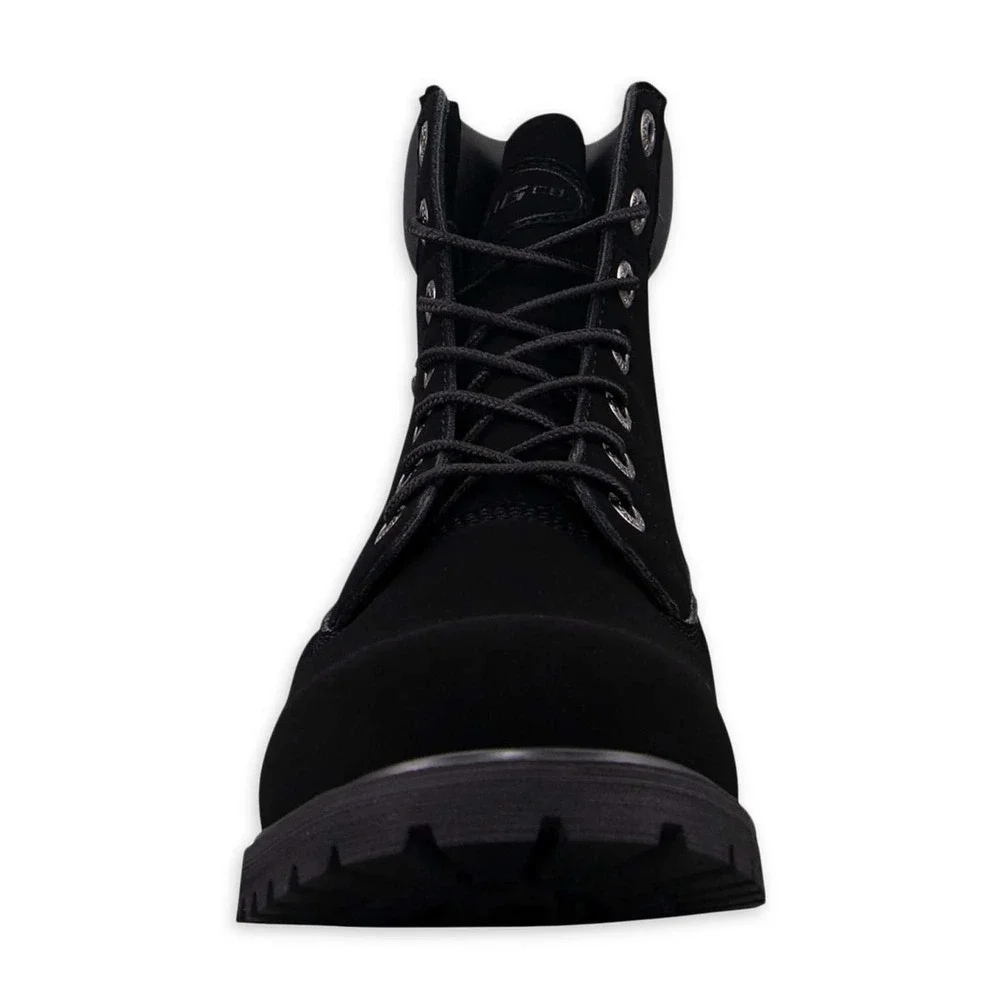 Lugz Hudson Mens Black Classic Work Boots, Water resistant Lug Sole 7W‎ /#S26263